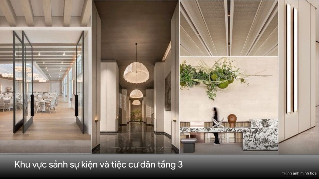Sảnh sự kiện và tiệc cư dân tầng 3